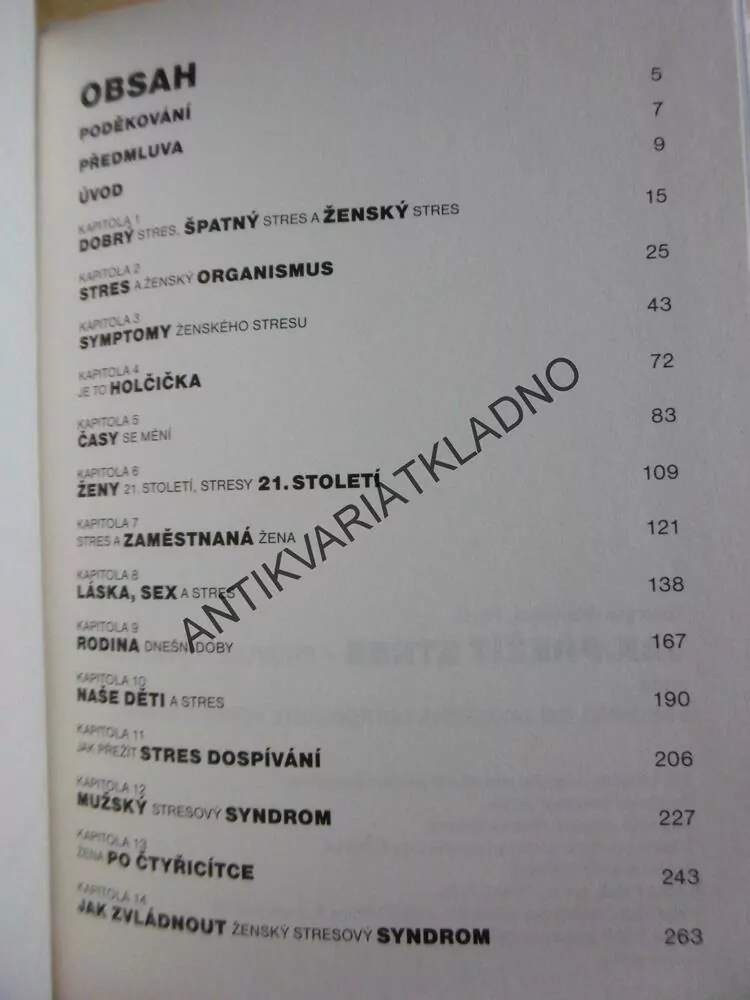 JAK PŘEŽÍT STRES, PRŮVODCE PRO ŽENY, WITKINOVÁ