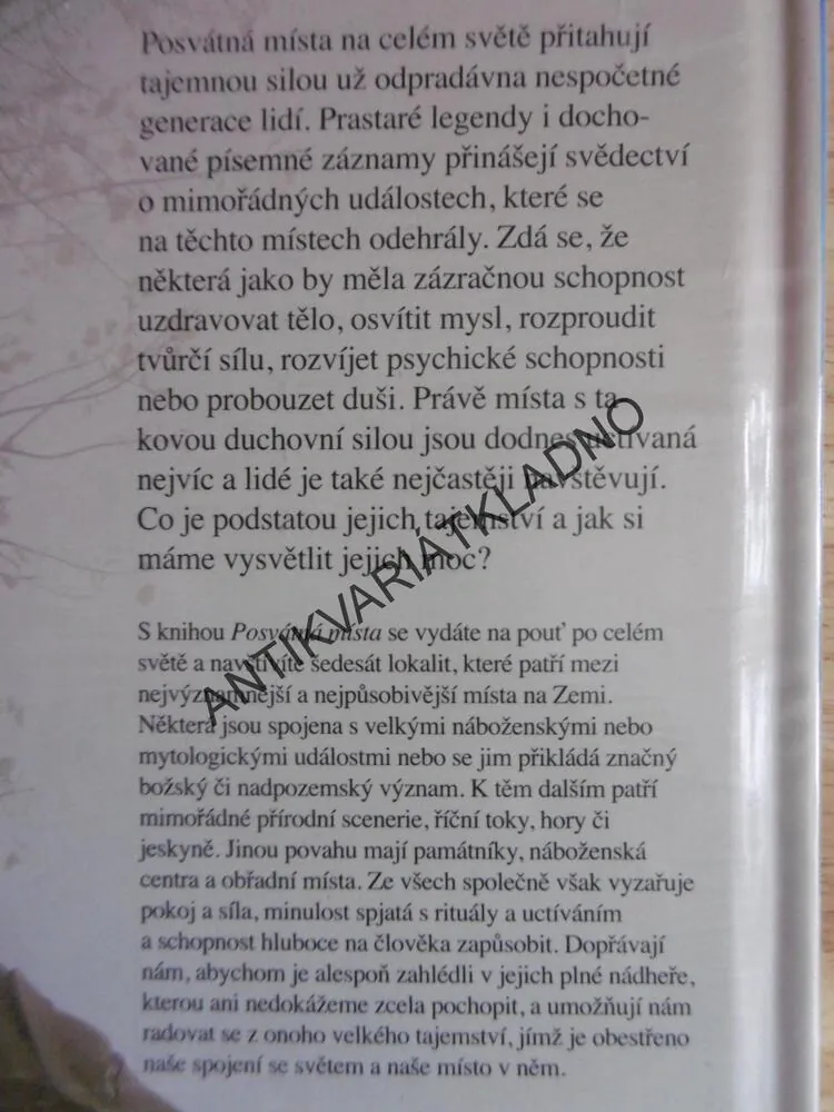 POSVÁTNÁ MÍSTA, OHNISKA VÍRY A SPIRITUALITY,