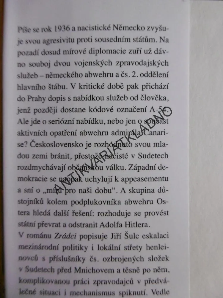ZRÁDCI, JIŘÍ ŠULC, **an