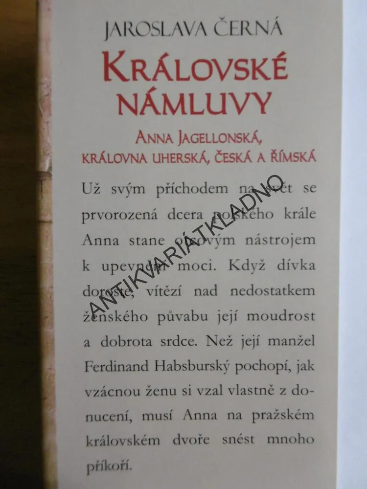 KRÁLOVSKÉ NÁMLUVY, JAROSLAVA ČERNÁ, **an