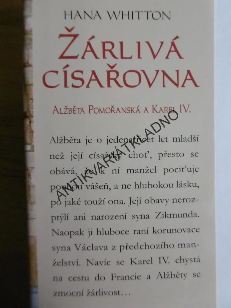 ŽÁRLIVÁ CÍSAŘOVNA, HANA WHITTON, **an