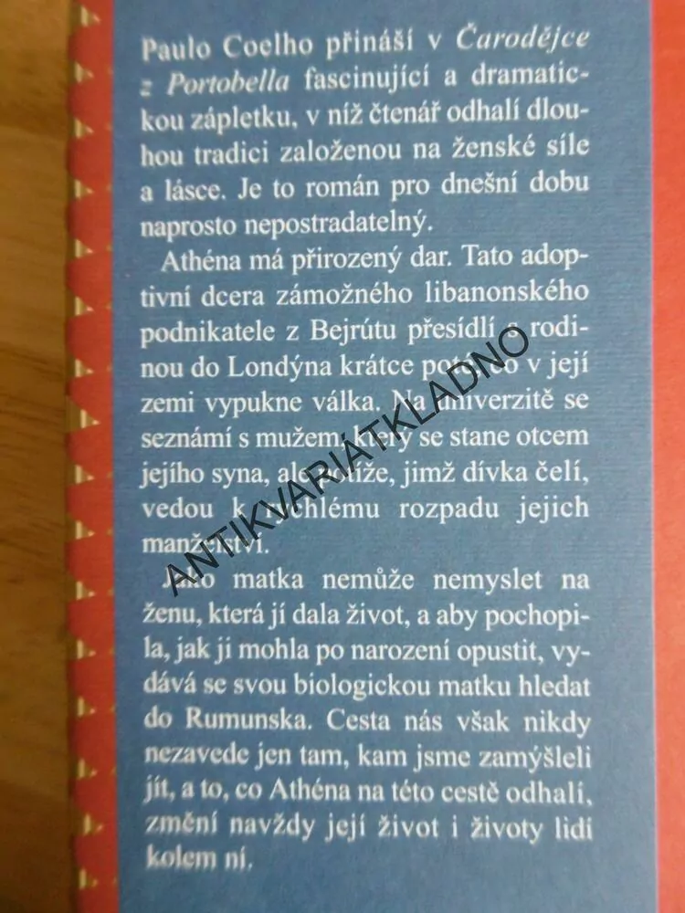 ČARODĚJKA Z PORTOBELLA, PAULO COELHO, **an