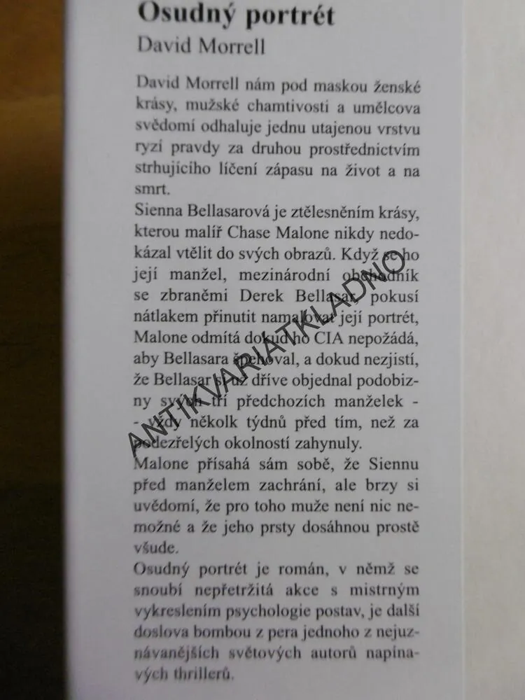 OSUDNÝ PORTRÉT, DAVID MORRELL, **an