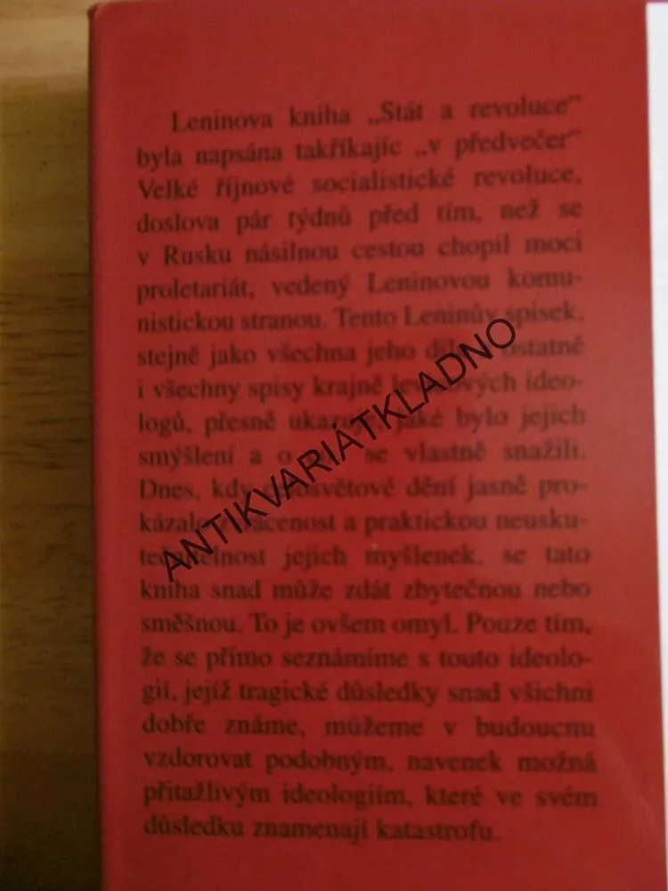 STÁT A REVOLUCE, KLADIVO NA KAPITALISMUS, VLADIMÍR ILJIČ LENIN,