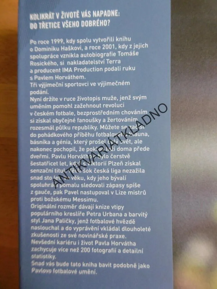 PAVEL HORVÁTH, MŮJ PŘÍBĚH NEKONČÍ, FOTBAL, SPORT