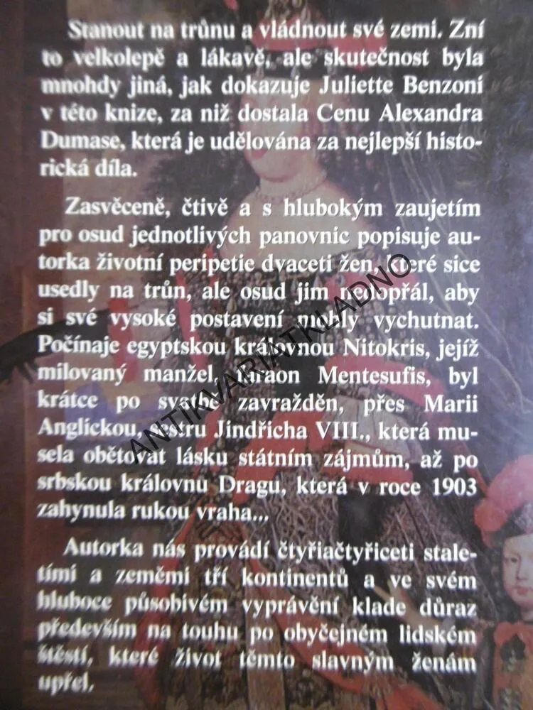 TRAGICKÉ OSUDY KRÁLOVEN, JULIETTE BENZONI, **an