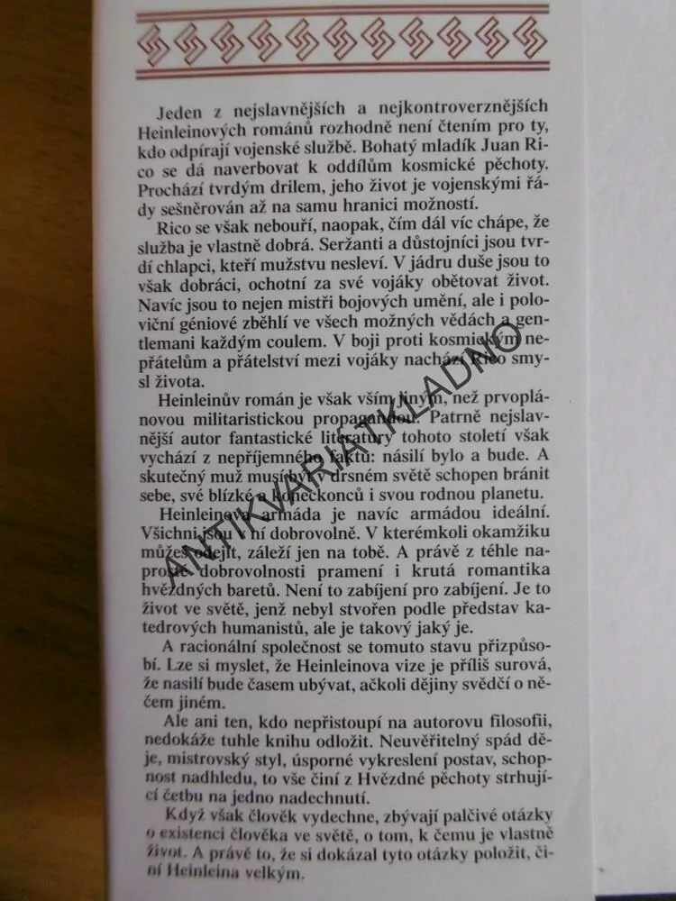 HVĚZDNÁ PĚCHOTA, ROBERT A. HEINLEIN