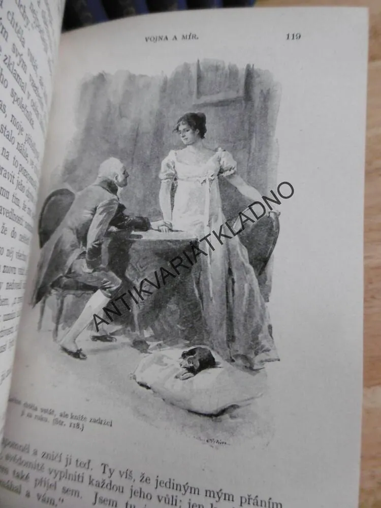 VOJNA A MÍR 1-5, LEV NIKOLAJEVIČ TOLSTOJ, 1924, HUDEČEK