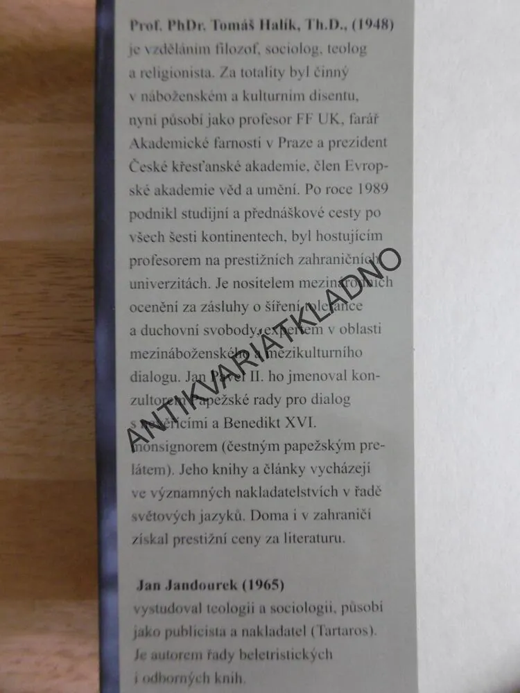 PTAL JSEM SE CEST, TOMÁŠ HALÍK, JAN JANDOUREK