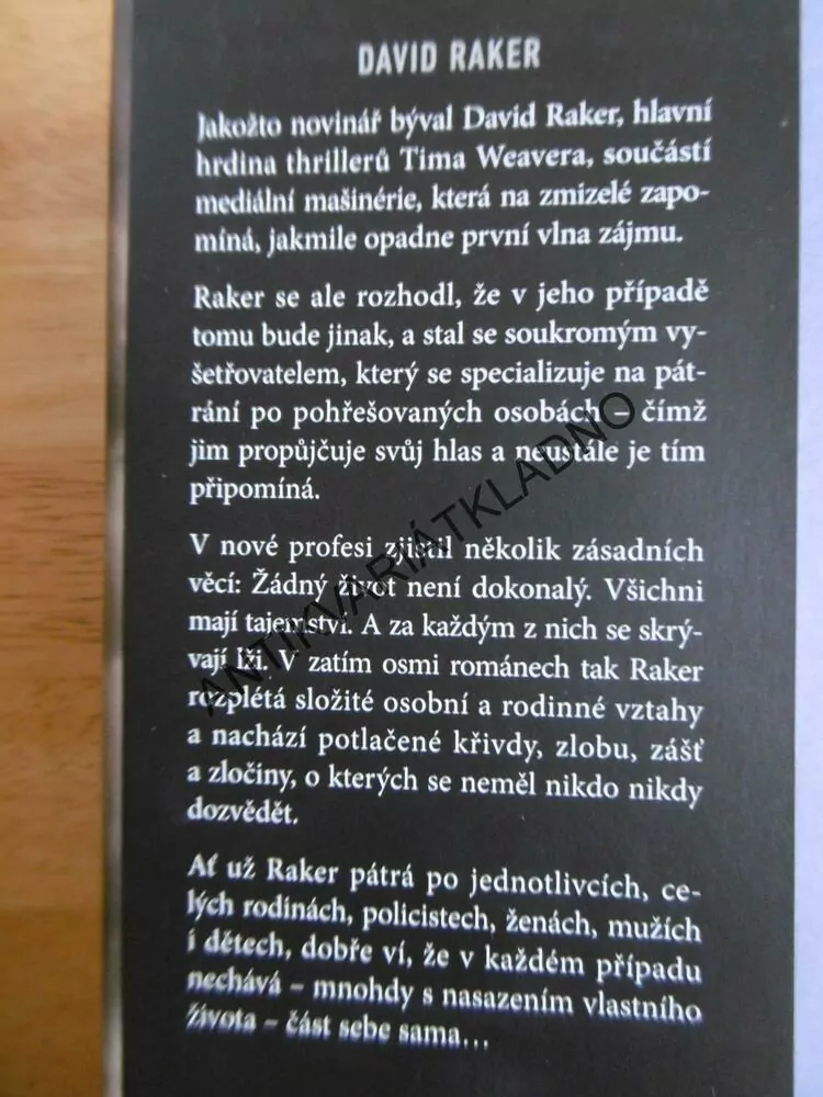 HON NA MRTVÉHO, TIM WEAVER, DAVID RAKER, **an