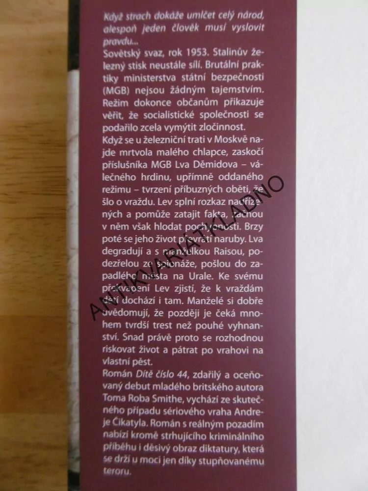 DÍTĚ ČÍSLO 44, TOM ROB SMITH, **an