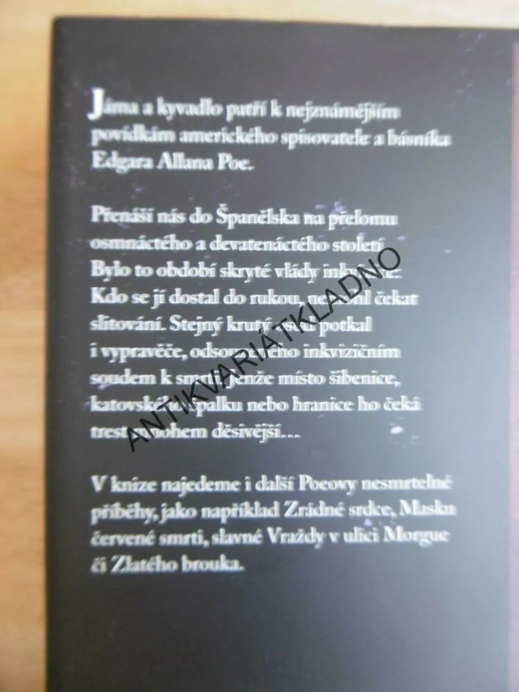 JÁMA A KYVADLO A JINÉ POVÍDKY, EDGAR ALAN POE, **an