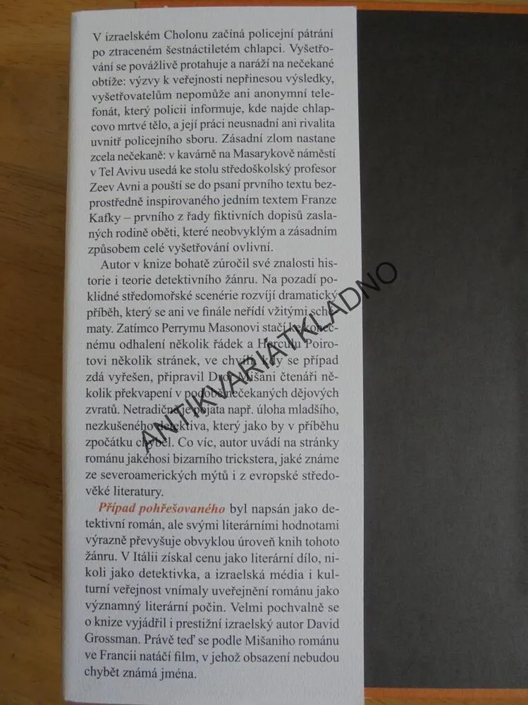 PŘÍPAD POHŘEŠOVANÉHO, DROR MIŠANI,