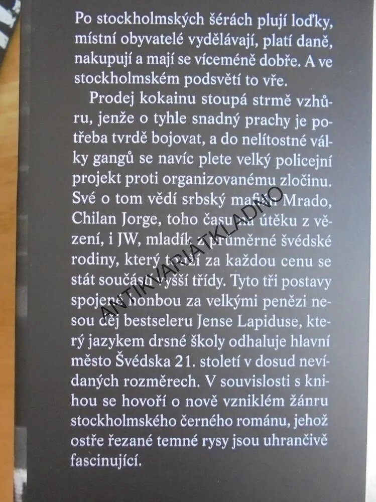 SNADNÝ PRACHY, JENS LAPIDUS, STOCKHOLM NOIR, **an