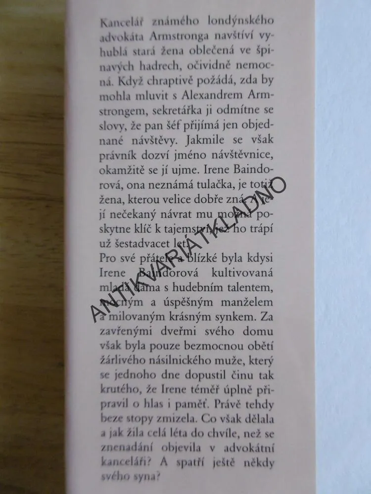 ZTRACENÝ ANDĚL, CATHERINE COOKSONOVÁ, **an