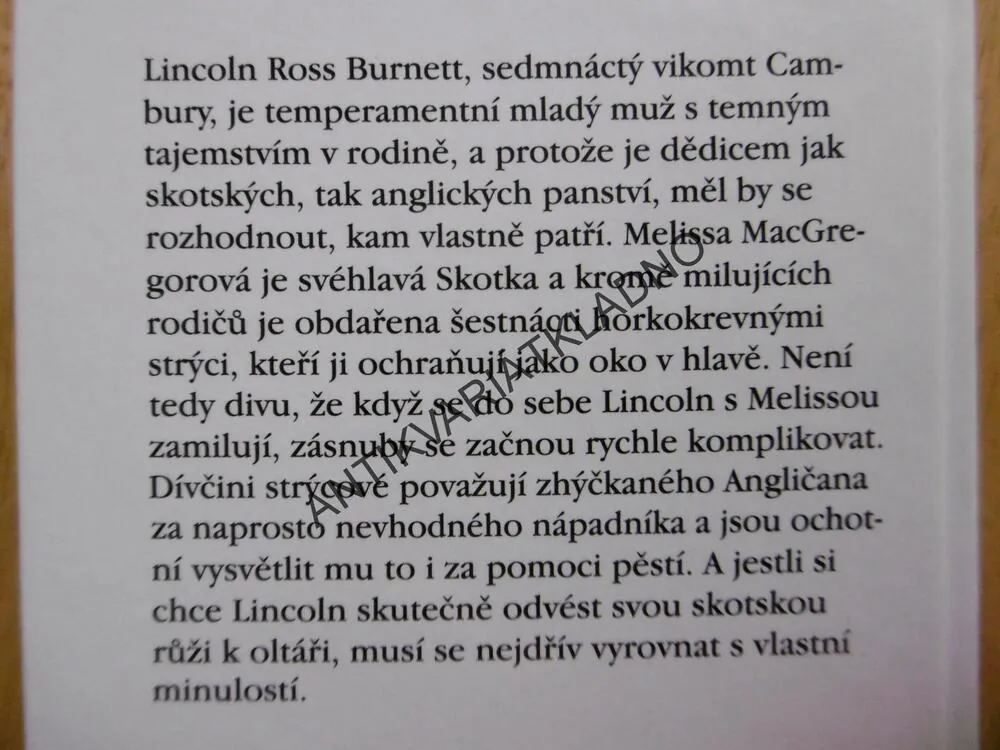 VZPLANUTÍ, JOHANNA LINDSEYOVÁ, LINDSEY, **an