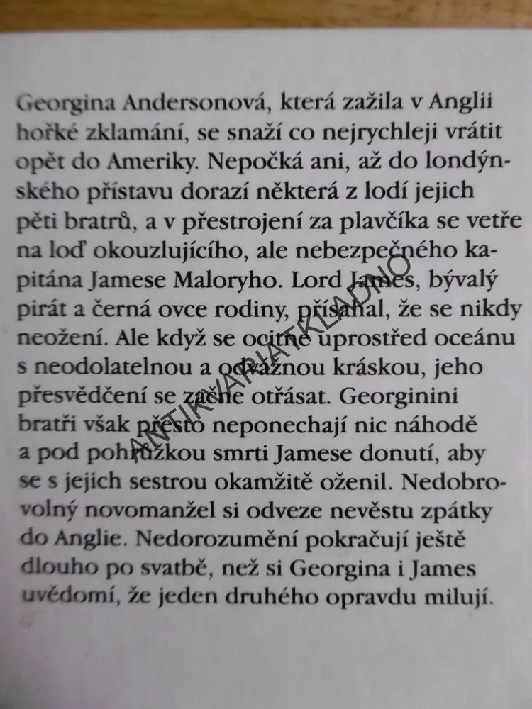 BOUŘLIVÉ OBJETÍ, JOHANNA LINDSEYOVÁ, LINDSEY, **an