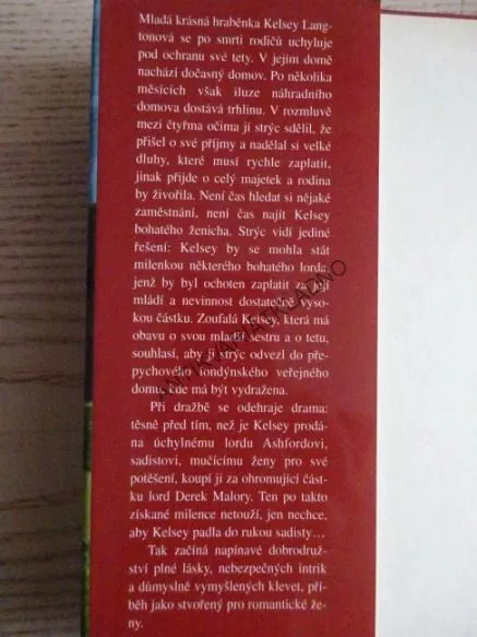 ŘEKNI, ŽE MĚ MILUJEŠ, JOHANNA LINDSEYOVÁ, LINDSEY, **an