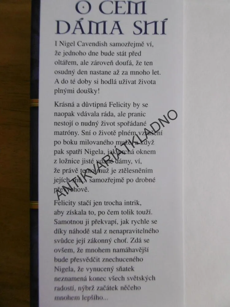 O ČEM DÁMA SNÍ, VICTORIA ALEXANDER, **an
