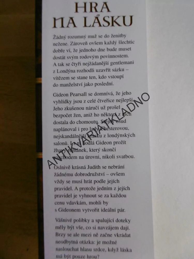 HRA NA LÁSKU, VICTORIA ALEXANDER