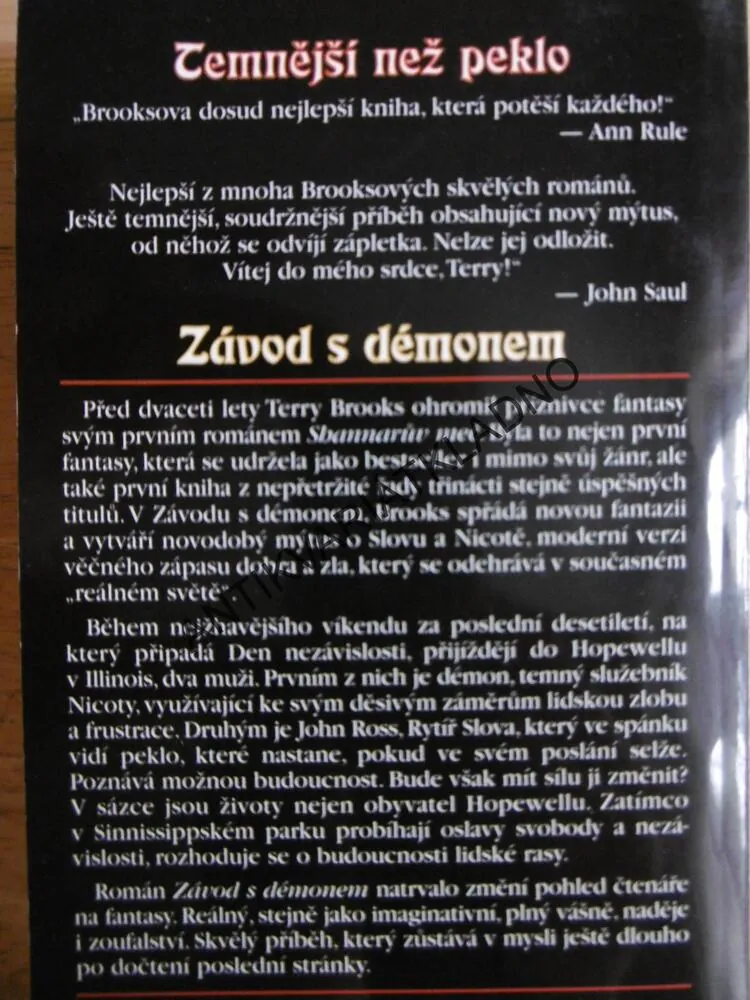 ZÁVOD S DÉMONEM, TERRY BROOKS, **an