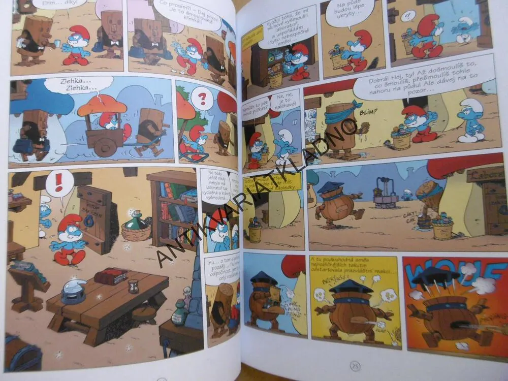 ŠMOULOVÉ, ŠMOULÍ VYNÁLEZY, KOMIKS, **an