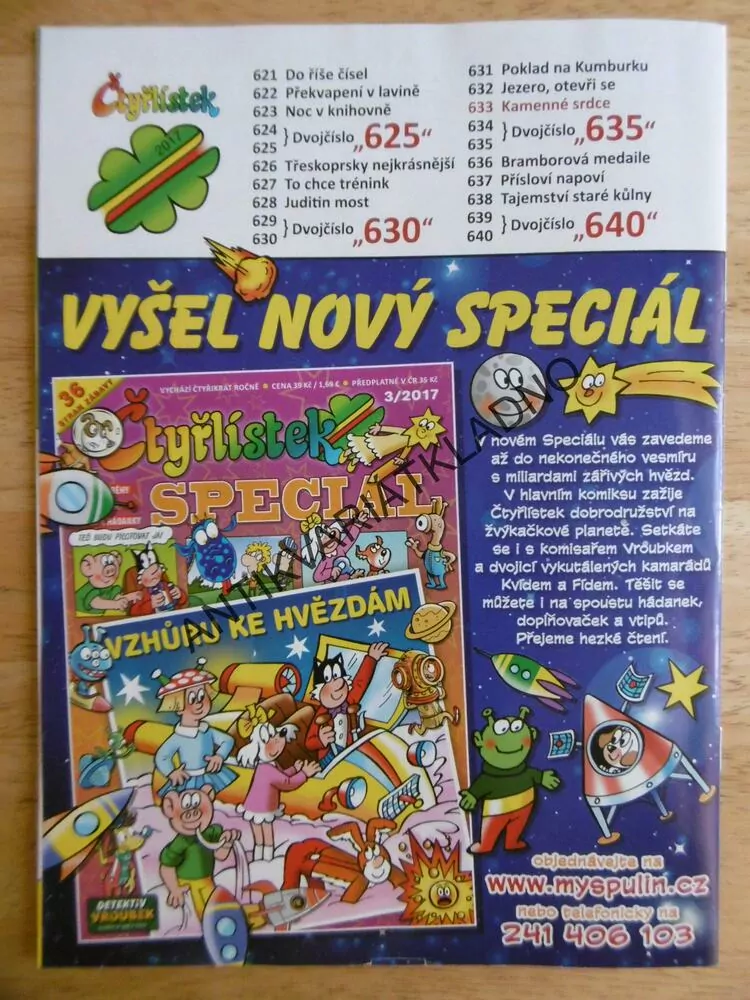 ČTYŘLÍSTEK 633 - KAMENNÉ SRDCE