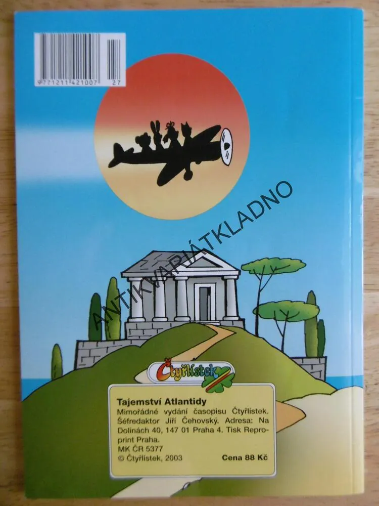 TAJEMSTVÍ ATLANTIDY, NĚMEČEK, ČTYŘLÍSTEK KOMIKS
