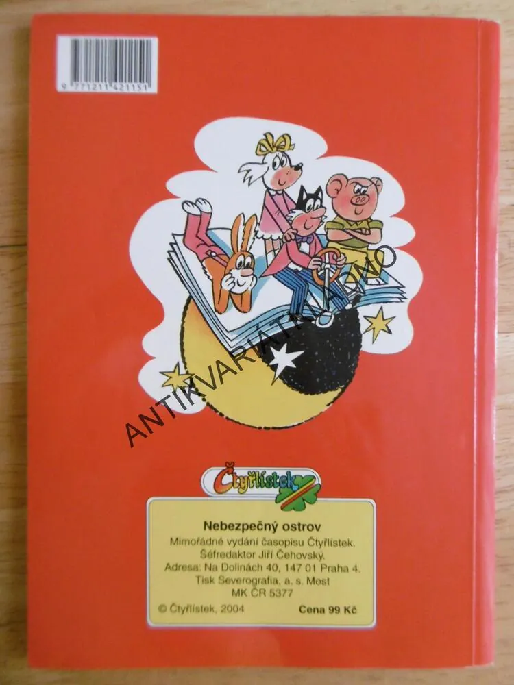 NEBEZPEČNÝ OSTROV, NĚMEČEK, ČTYŘLÍSTEK KOMIKS