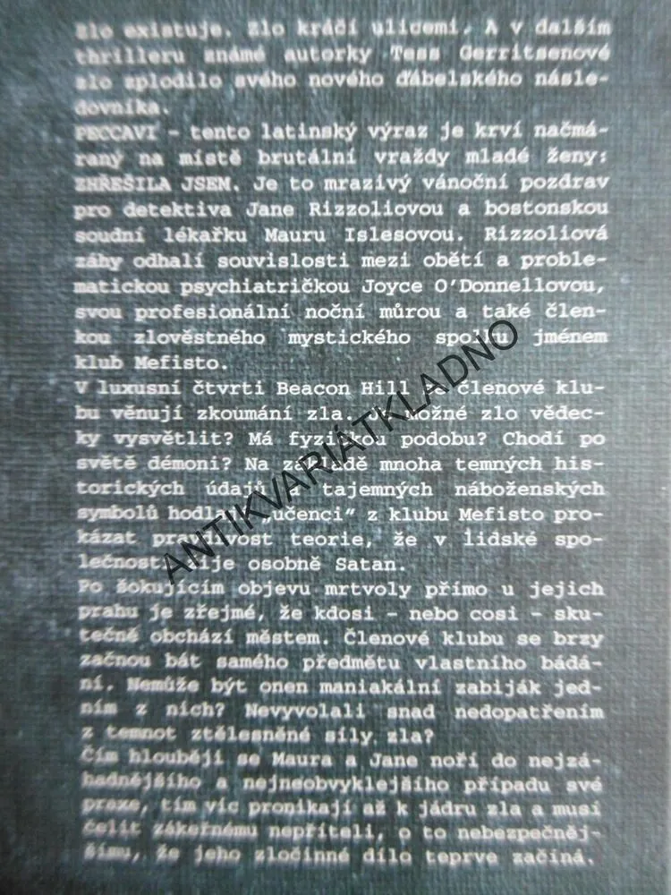 MEFISTO, TESS GERRITSENOVÁ, **an