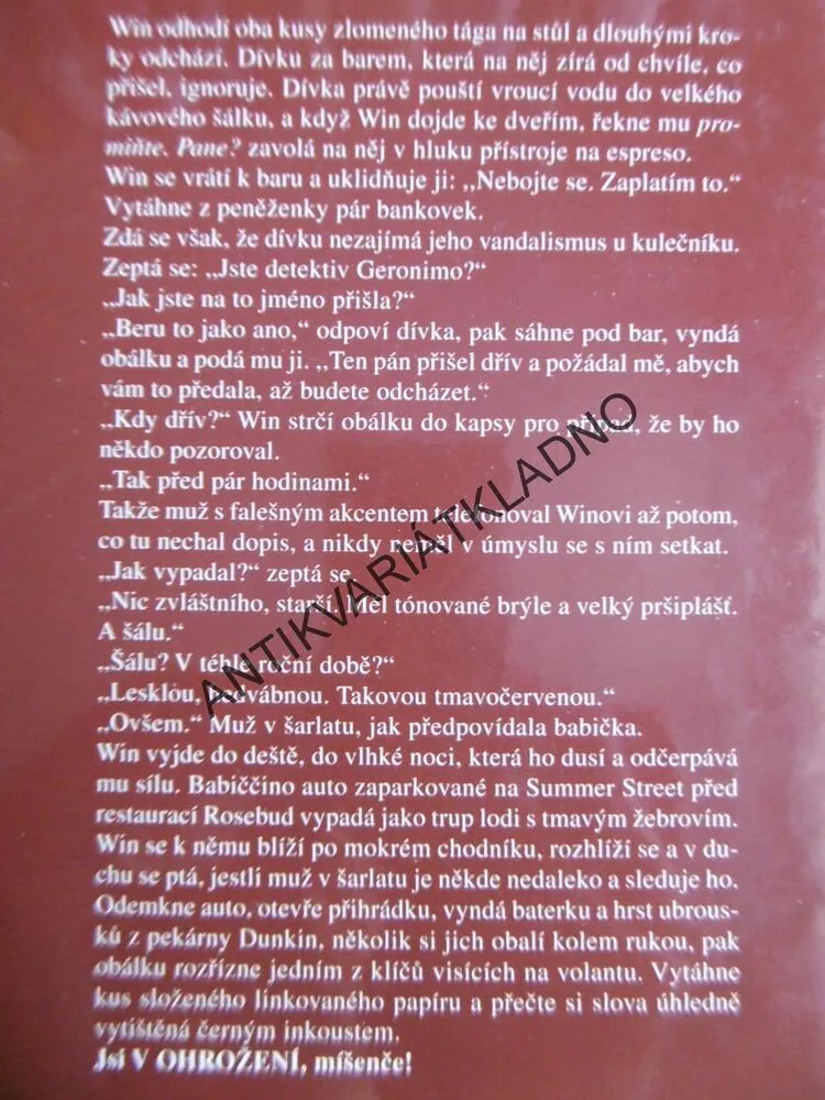 V OHROŽENÍ, PATRICIA CORNWELLOVÁ