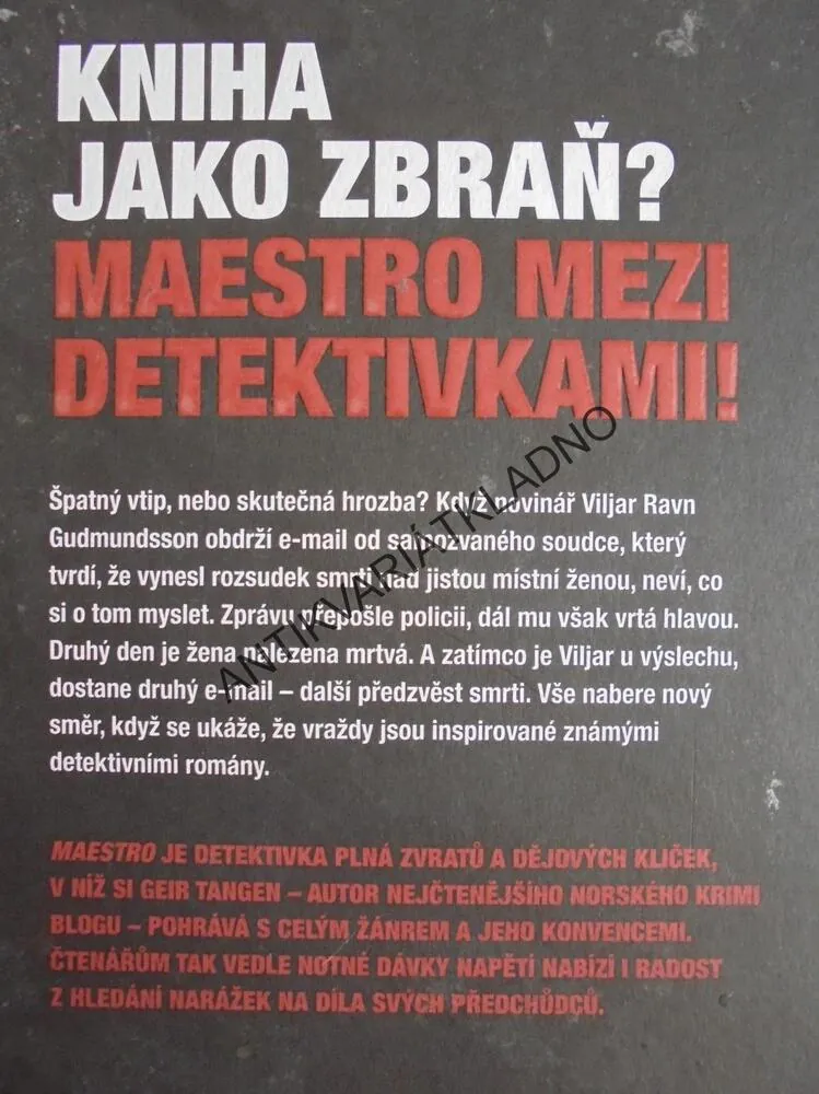 MAESTRO, GEIR TANGEN, VRAŽEDNÁ SYMFONIE PRÁVĚ ZAČÍNÁ, **an