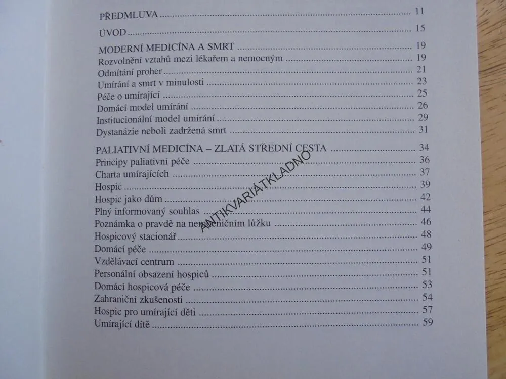 THANATALOGIE, NAUKA O UMÍRÁNÍ A SMRTI, HAŠKOVCOVÁ,2000