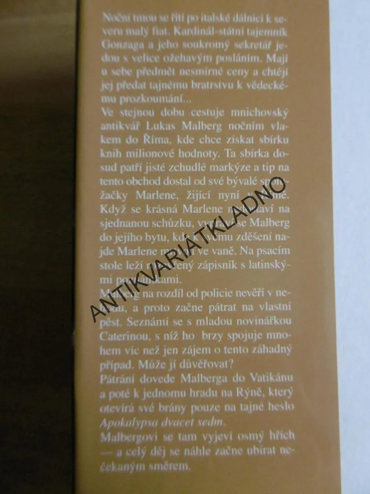OSMÝ HŘÍCH, PHILLIPP VANDERBERG, **an