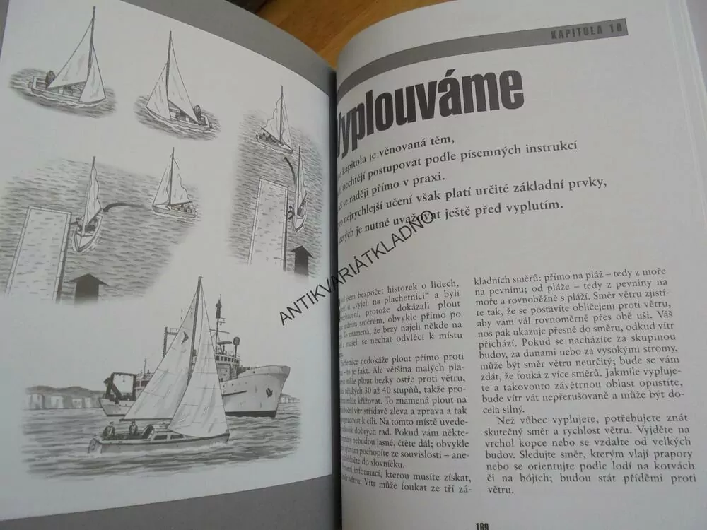 JACHTAŘSKÉ TECHNIKY, OBRAZOVÁ PŘÍRUČKA, LOĎ, JACHTA, MOŘE