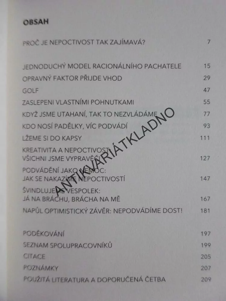 JAK DRAHÁ JE NEPOCTIVOST? DAN ARIELY, PROČ KAŽDÉMU LŽEME, HLAVNĚ SAMI SOBĚ, **an