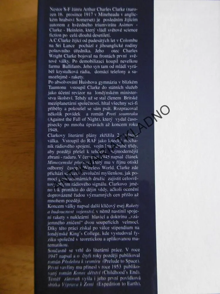 RAJSKÉ FONTÁNY, ARTHUR C.CLARKE, **an