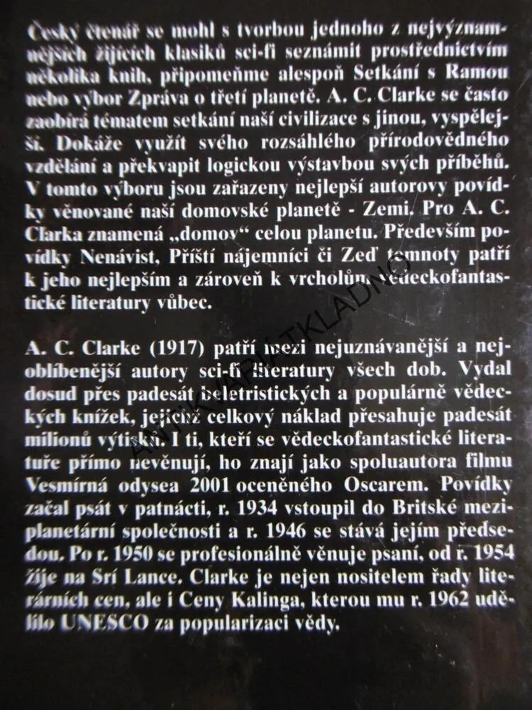 ZKAZKY Z PLANETY ZEMĚ, ARTHUR C.CLARKE, **an