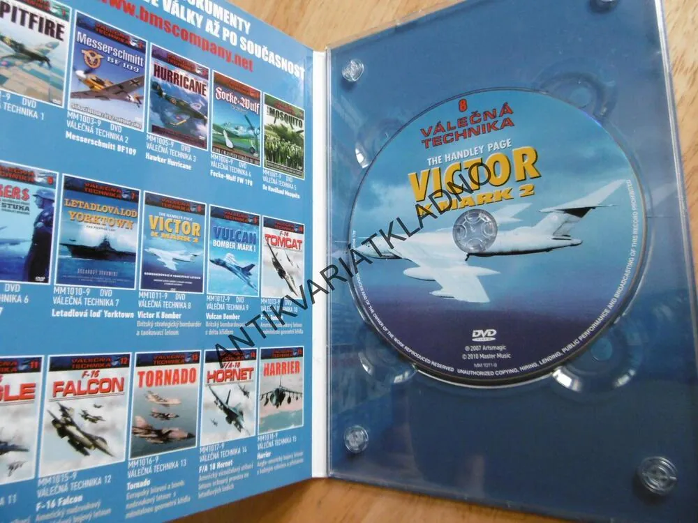 VICTOR K MARK 2, BOMBARDOVACÍ A TANKOVACÍ LETOUN, DVD FILM DOKUMENT