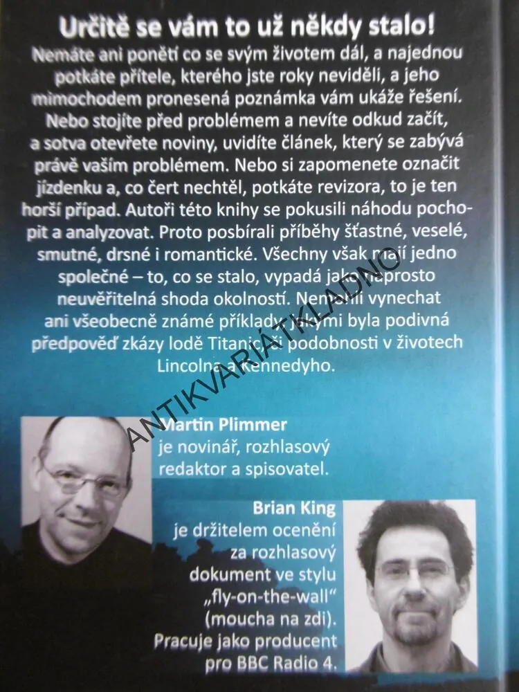 TO NEMŮŽE BÝT NÁHODA, MARTIN PLIMMER, BRIAN KING, **an