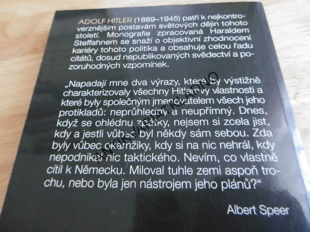 HITLER, HARALD STEFFANH, **an