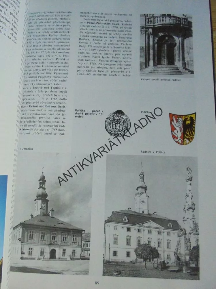 HISTORICKÉ RADNICE, KAREL KIBIC, GOTIKA, RENESANCE, BAROKO..., **an