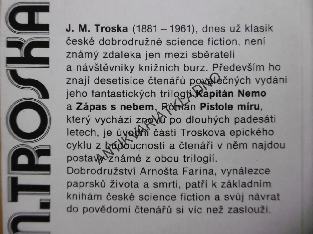 PISTOLE MÍRU, J.M.TROSKA, 1991, **an