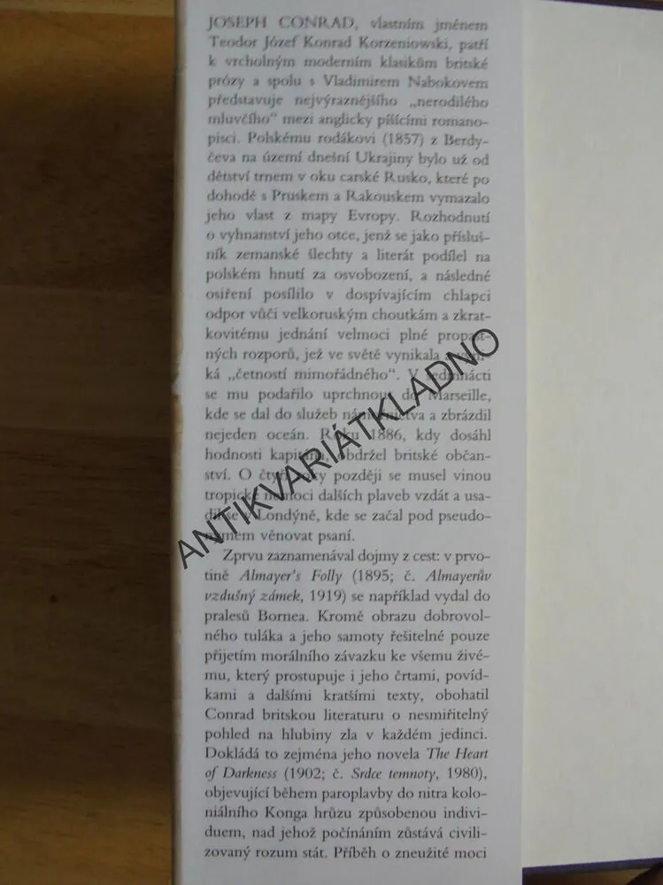 TAJNÝ AGENT, JOSEPH CONRAD, HISTORIE, **an