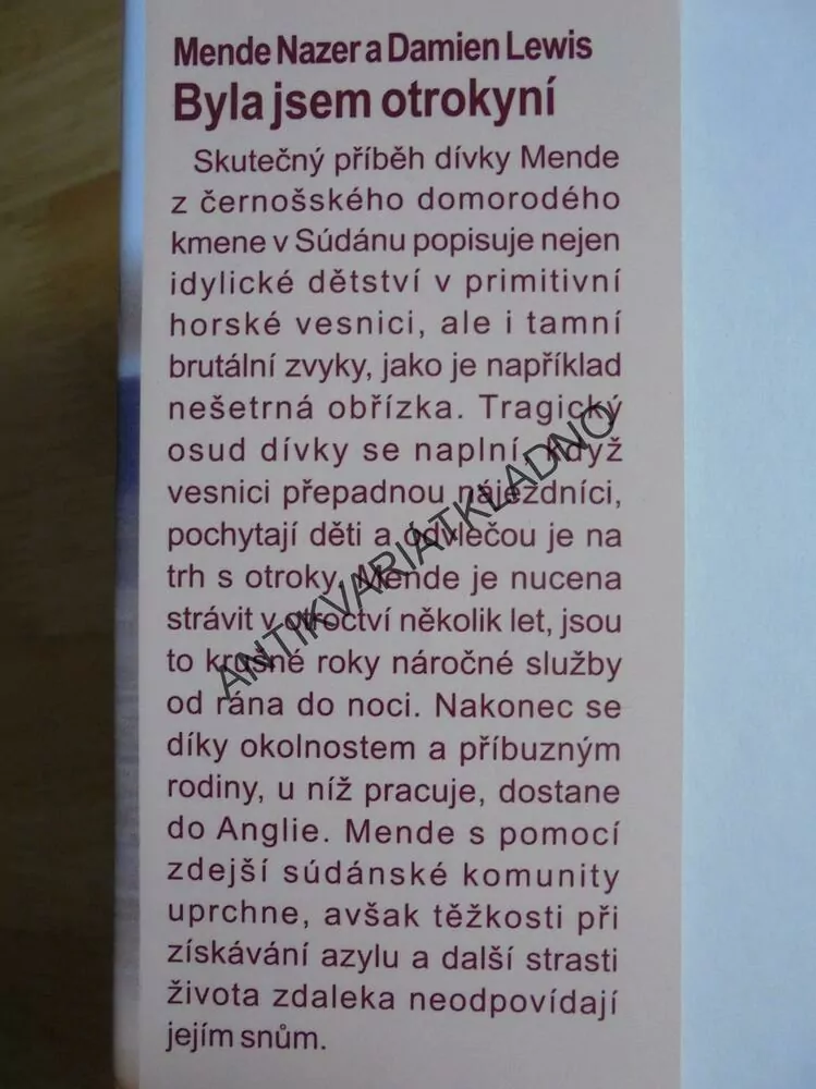 BYLA JSEM OTROKYNÍ, MENDE NAZER, DAMIEN LEWIS,
