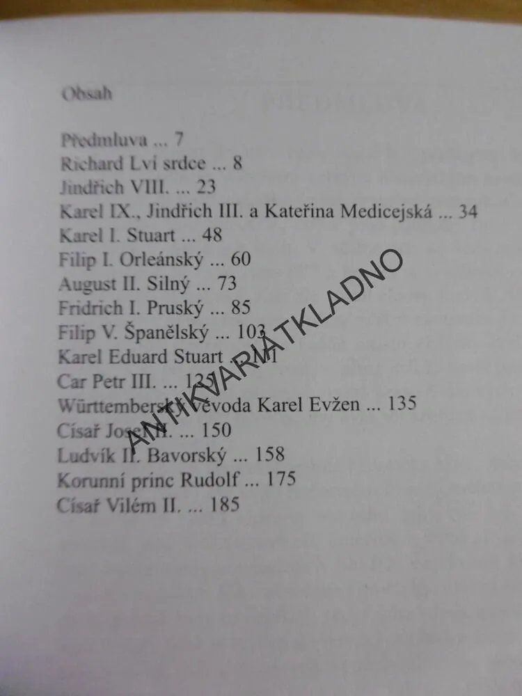 SLABOSTI VELKÝCH MUŽŮ, FRANK HUSS - JINDŘICH VIII., RICHARD LVÍ SRDCE AJ.