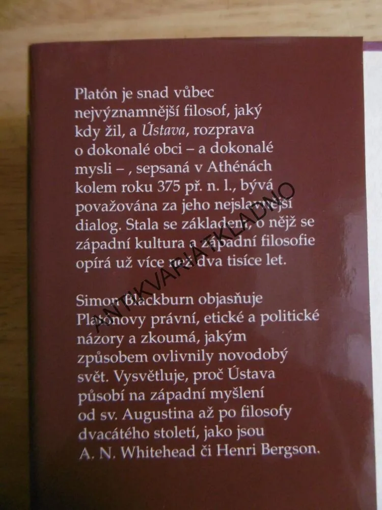 PLATÓNOVA ÚSTAVA, SIMON BLACKBURN, **an