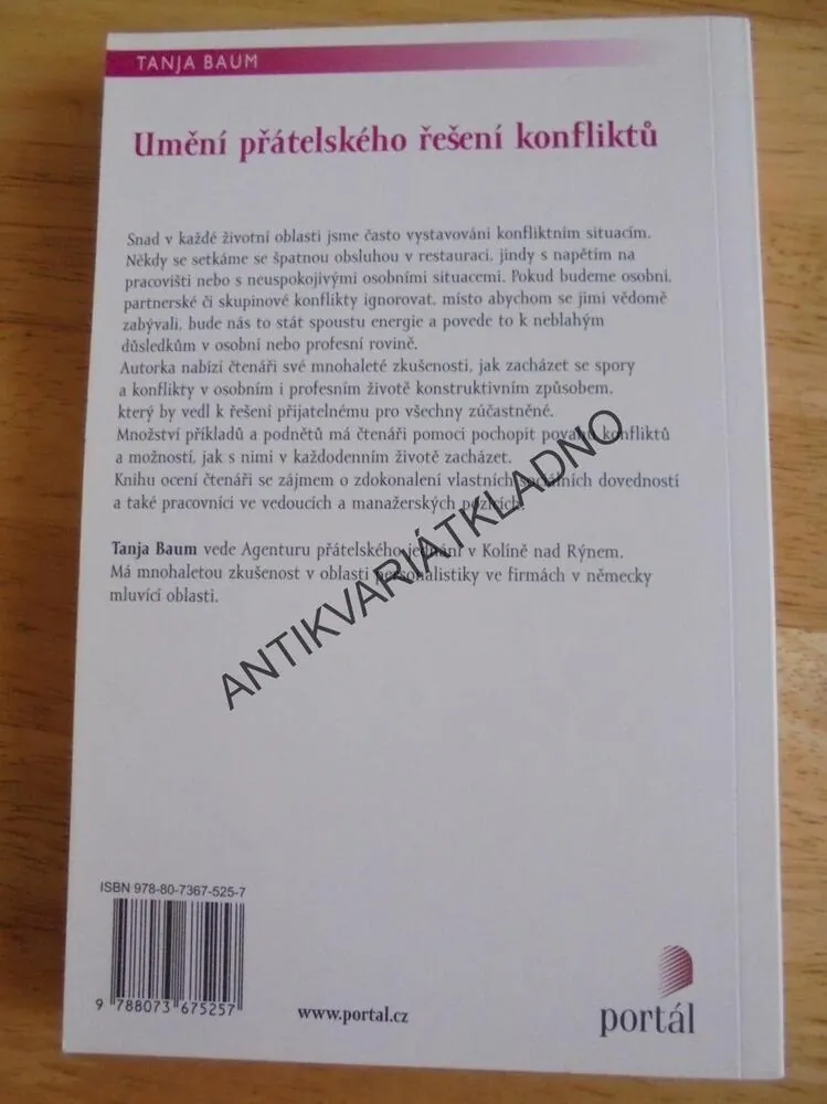 UMĚNÍ PŘÁTELSKÉHO ŘEŠENÍ KONFLIKTŮ, TANJA BAUM