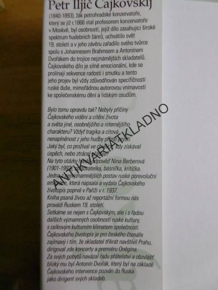 ČAJKOVSKIJ, NINA BERBEROVÁ, **an