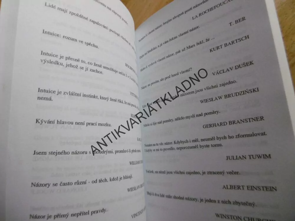 AFORISTIKON, VÁCLAV DUŠEK, **an